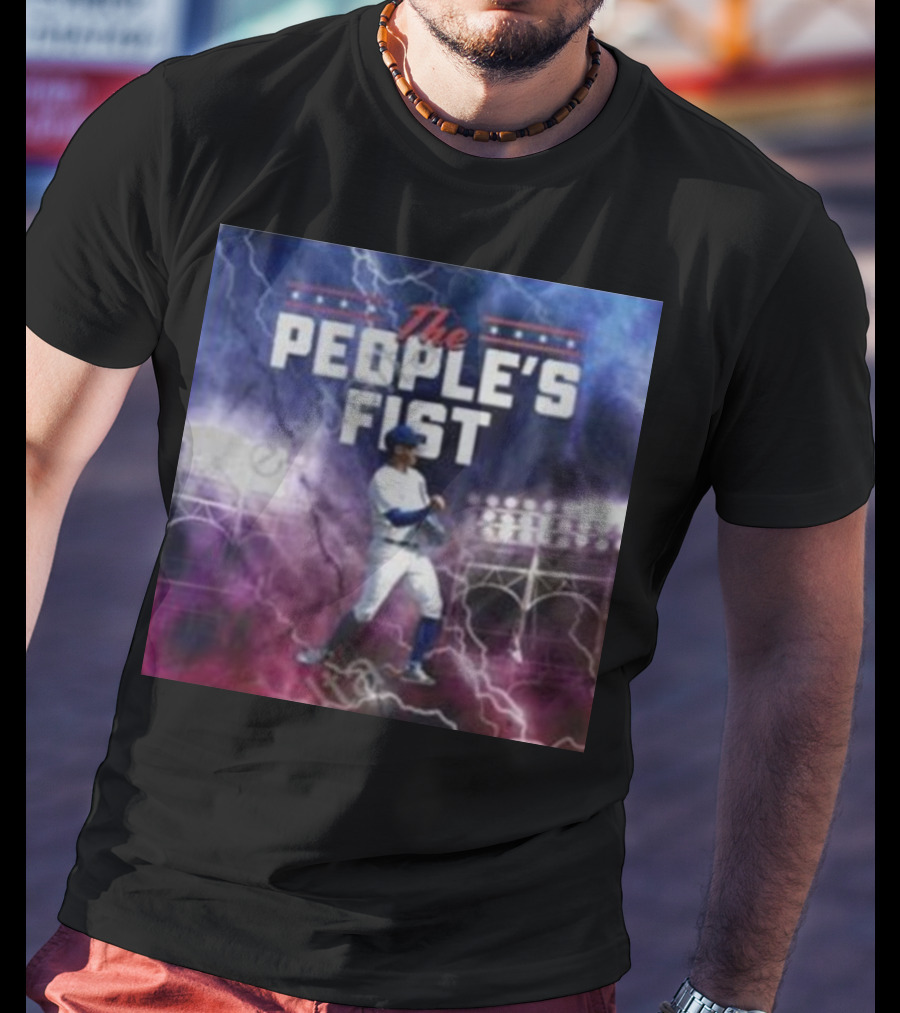 Chicago Cubs The People’s Fist Player Lightning Field T-Shirt