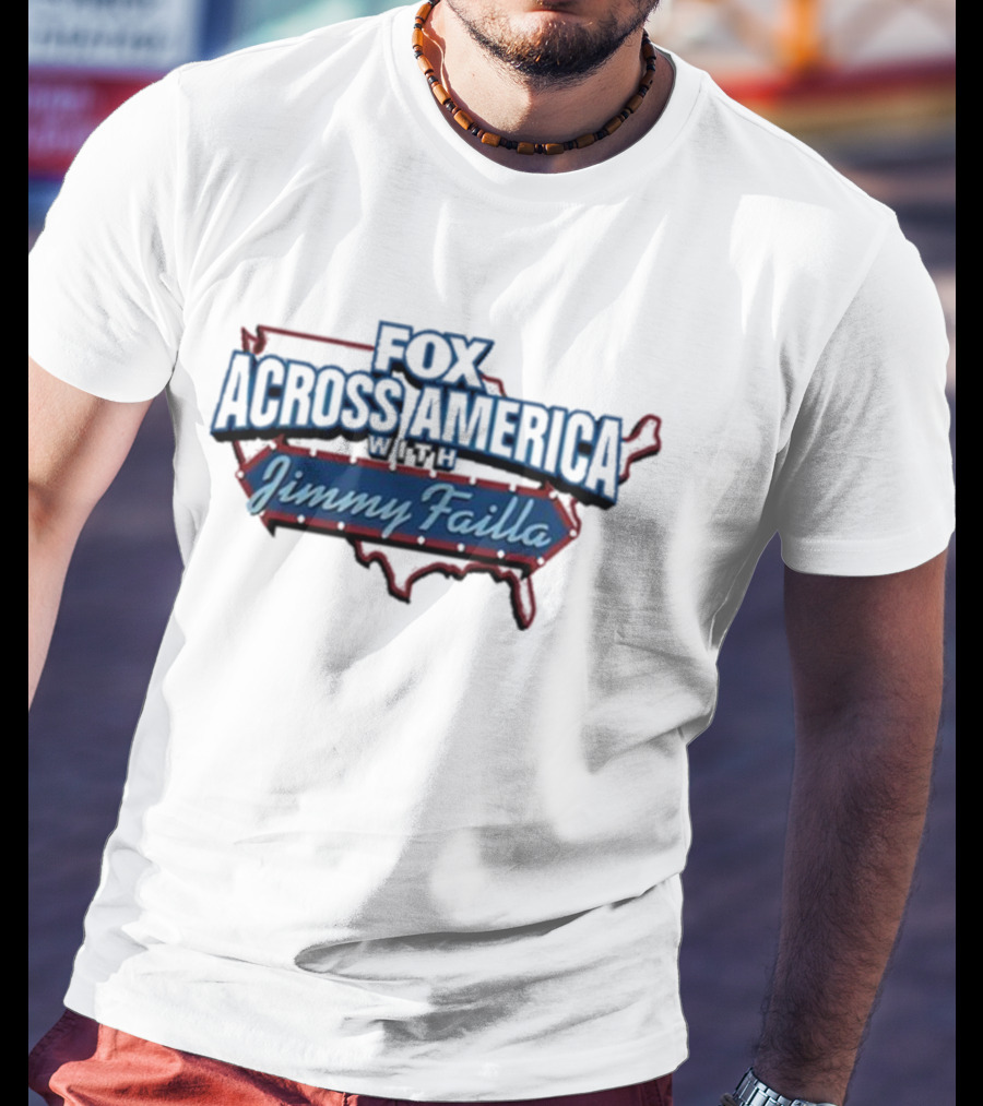Fox Across America With Jimmy Failla Map Outline T-Shirt