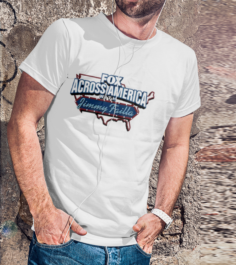 Fox Across America With Jimmy Failla Map Outline T-Shirt