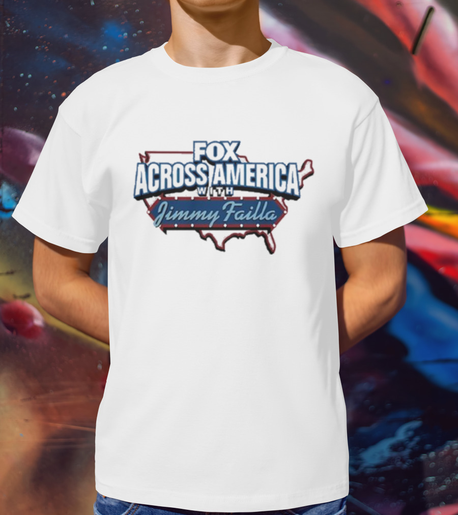 Fox Across America With Jimmy Failla Map Outline T-Shirt