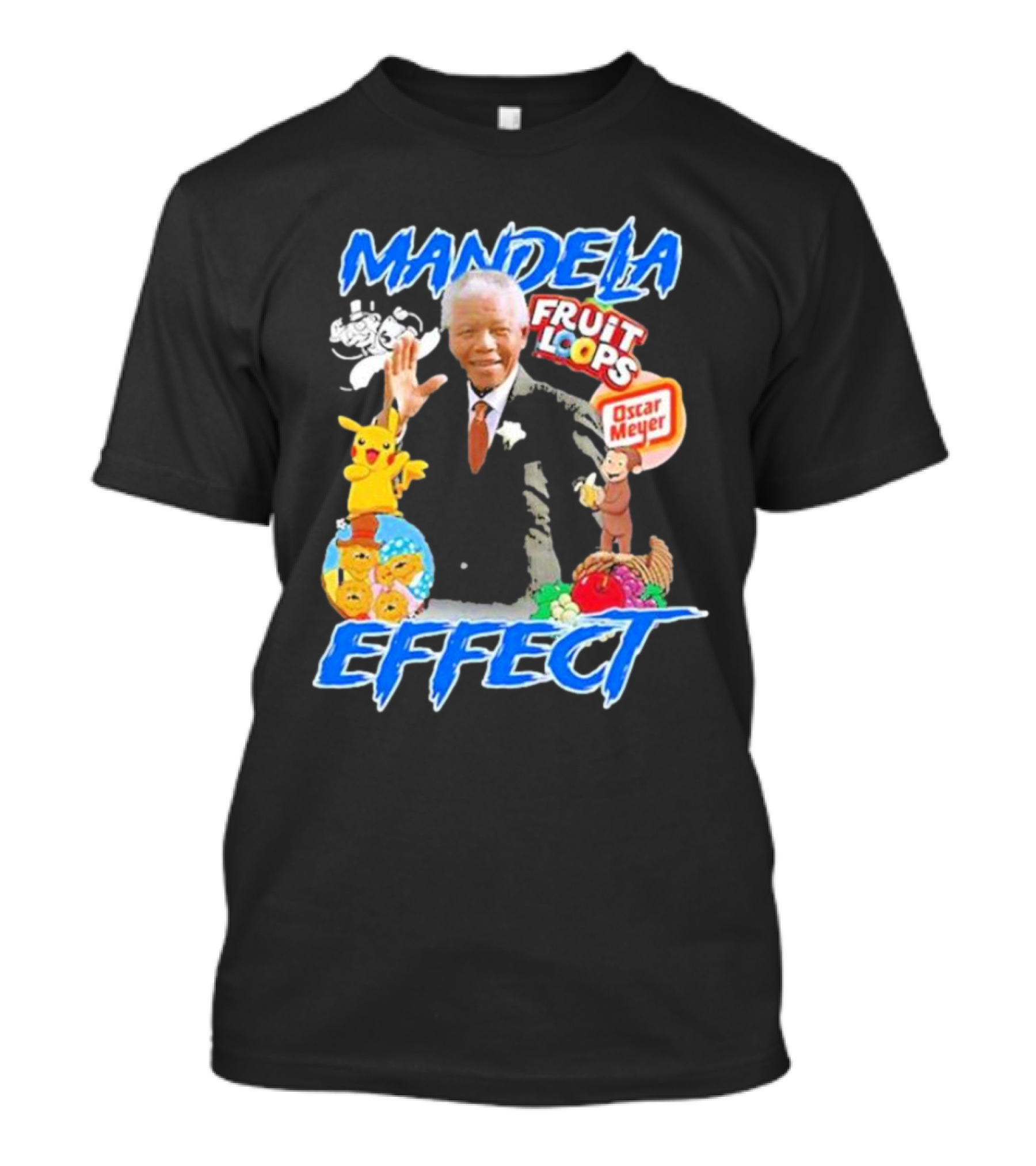 Mandela Effect Fruit Loops Pikachu Curious George Oscar Meyer C-3PO Bernstein Bears Berenstain T-Shirt