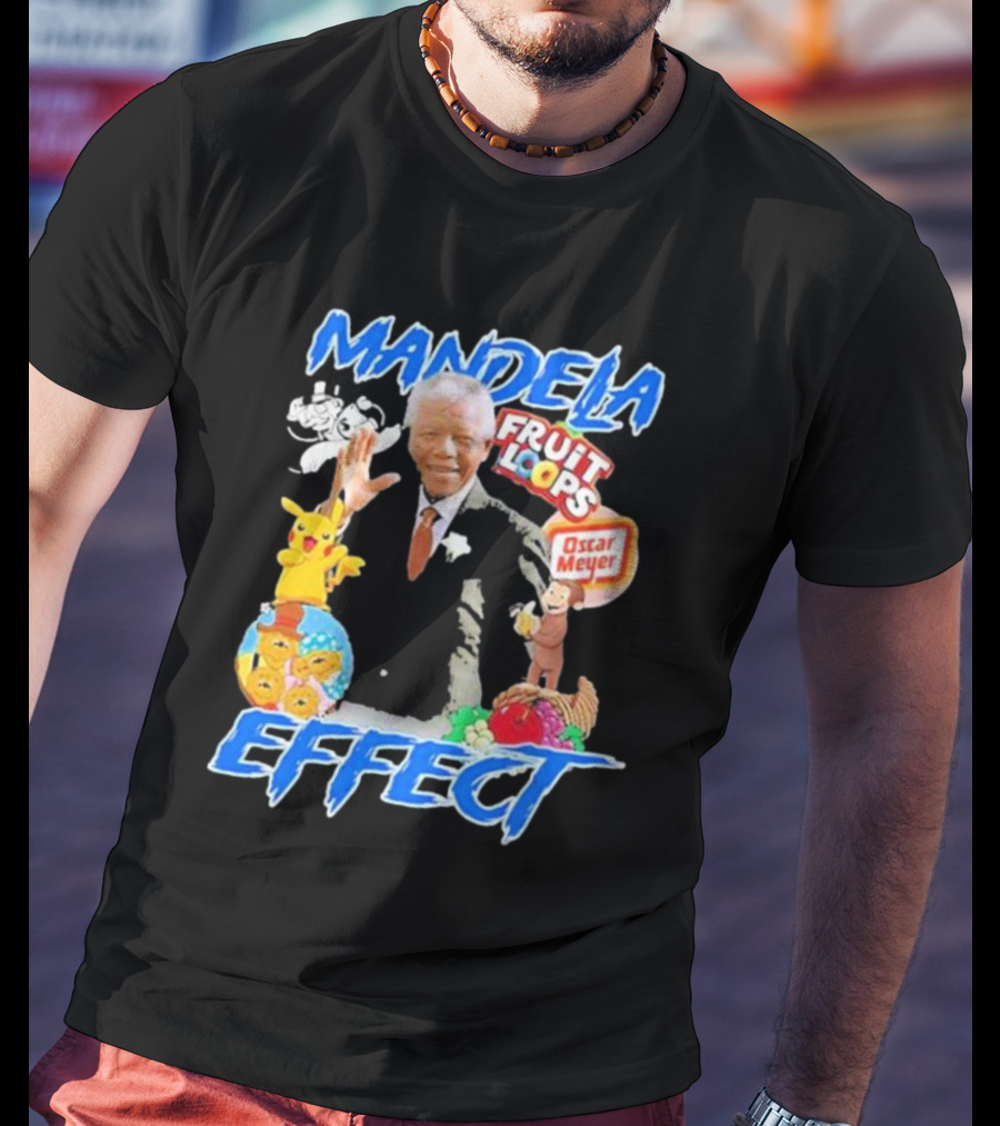 Mandela Effect Fruit Loops Pikachu Curious George Oscar Meyer C-3PO Bernstein Bears Berenstain T-Shirt