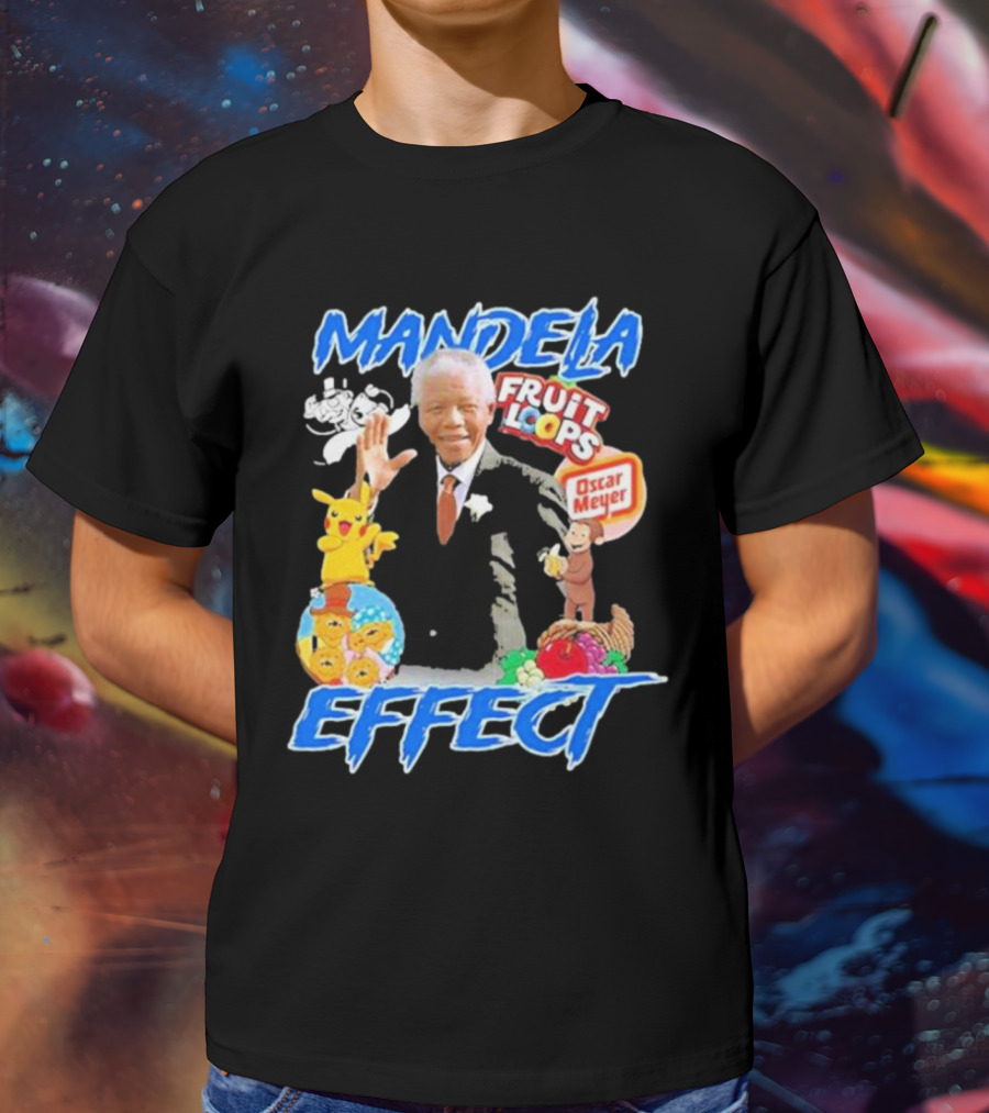 Mandela Effect Fruit Loops Pikachu Curious George Oscar Meyer C-3PO Bernstein Bears Berenstain T-Shirt