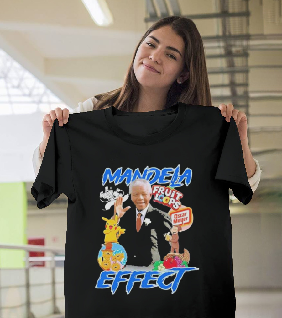 Mandela Effect Fruit Loops Pikachu Curious George Oscar Meyer C-3PO Bernstein Bears Berenstain T-Shirt