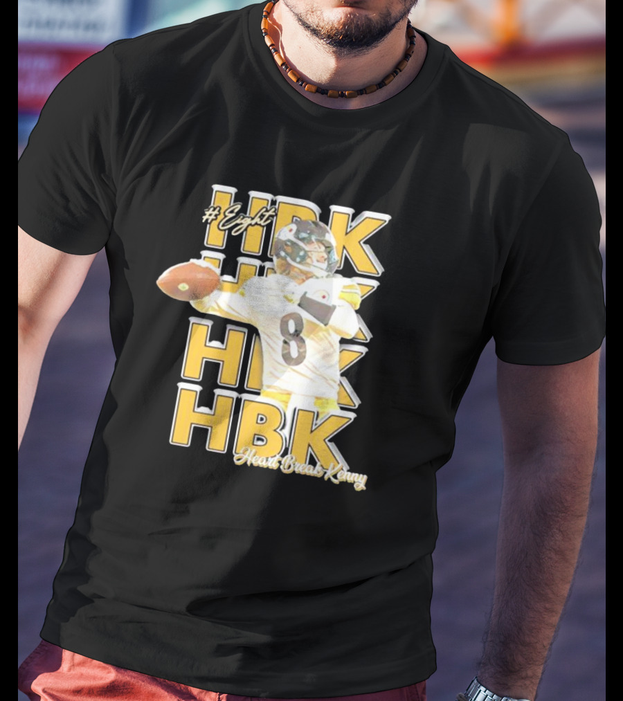 Eight HBK Heart Break Kenny Steelers Player Number 8 T-Shirt