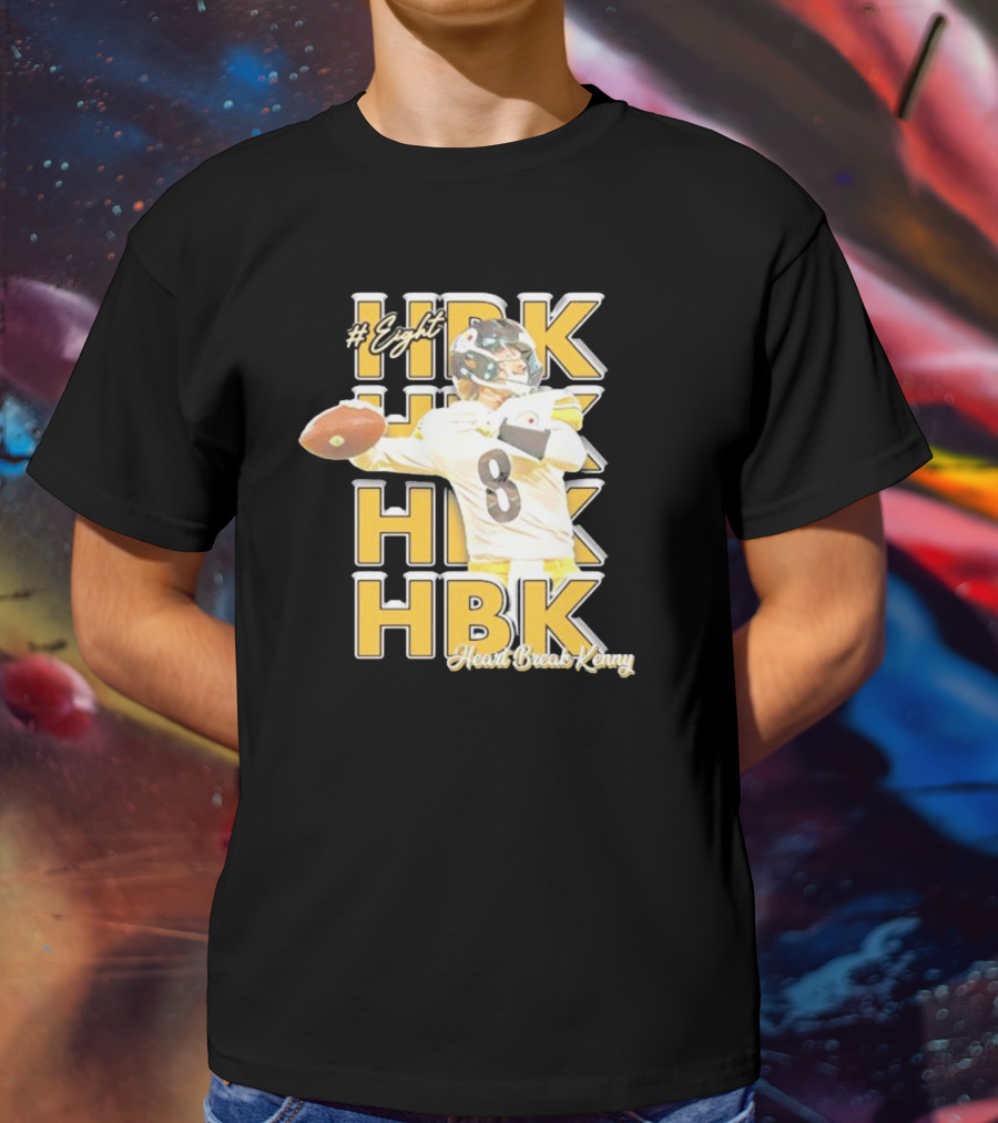 Eight HBK Heart Break Kenny Steelers Player Number 8 T-Shirt
