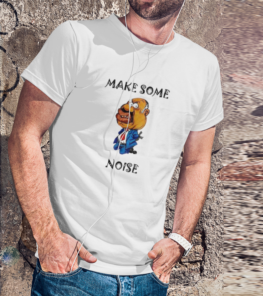 Gabriel Oguda Make Some Noise Bold Caricature In Blue Suit And Red Tie T-Shirt