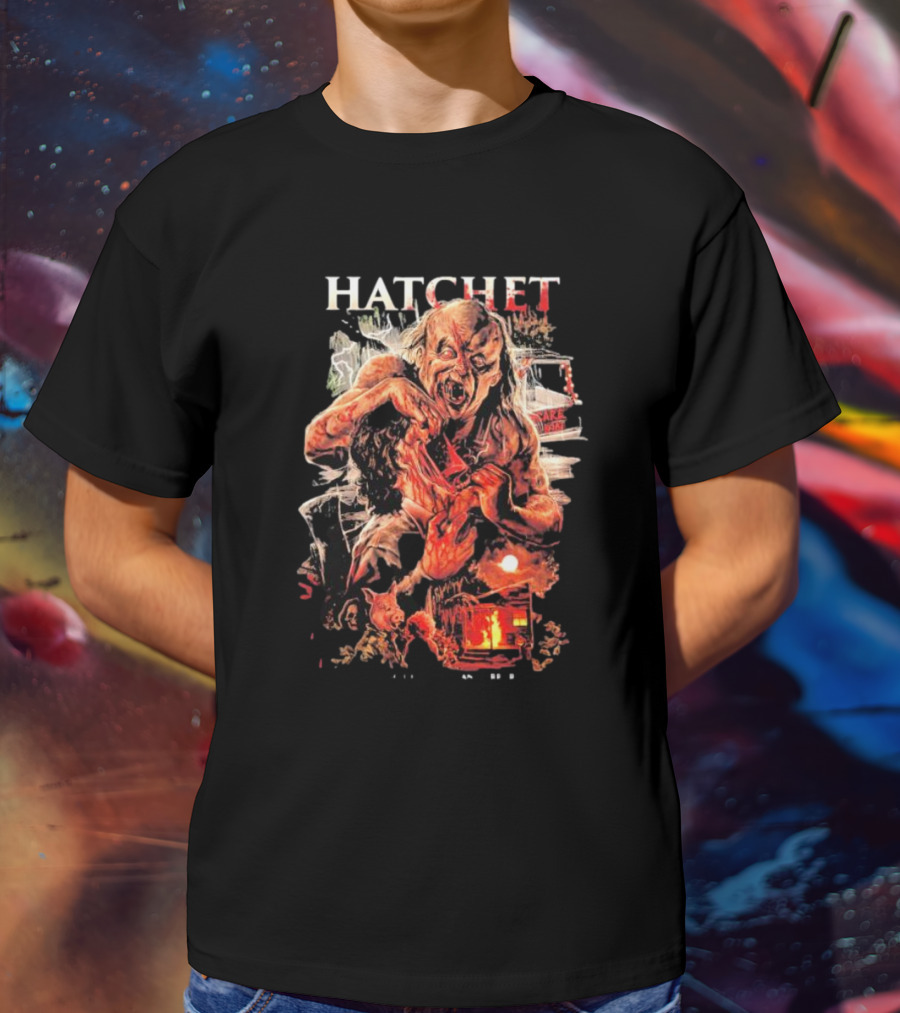 Hatchet Victor Crowley Horror Art Villain T-Shirt