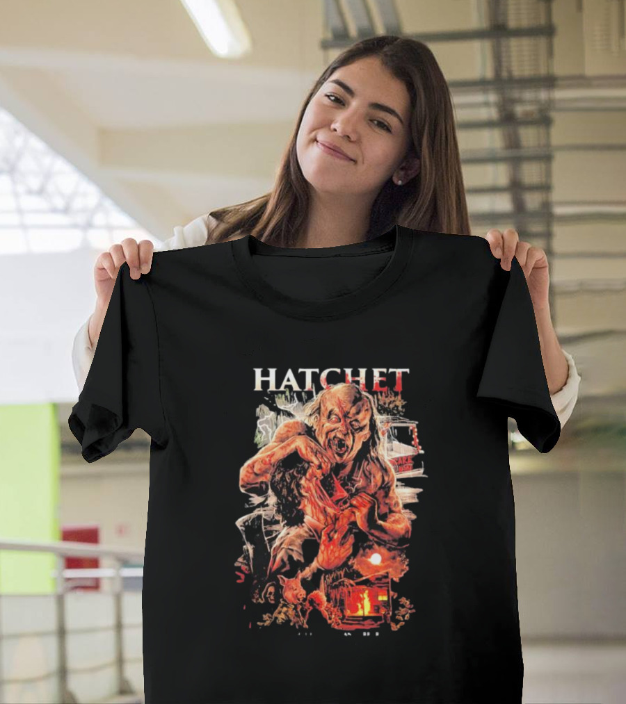 Hatchet Victor Crowley Horror Art Villain T-Shirt