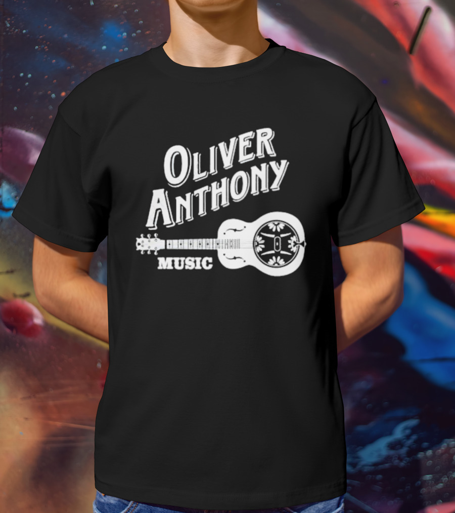 Oliver Anthony Music Logo With Guitar And Artistic Elements T-Shirt