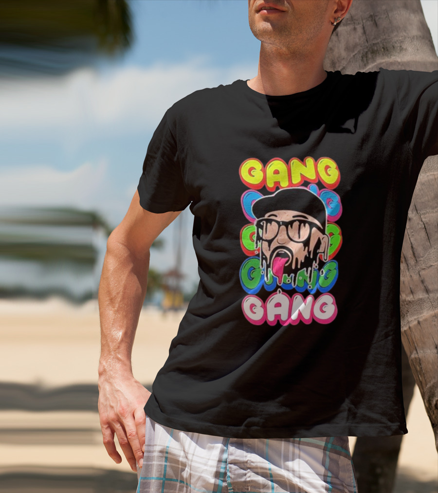 Gang Colorful Dripping Face T-Shirt
