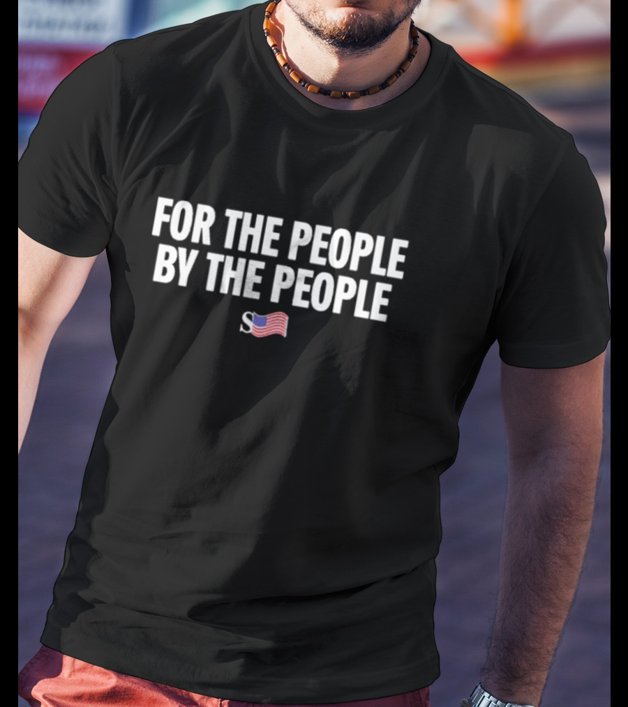 Sean Strickland Full Violence For The People By The People USA Flag T-Shirt