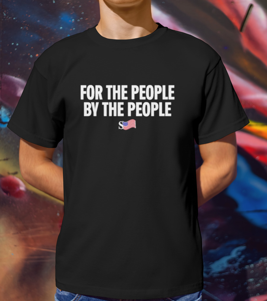 Sean Strickland Full Violence For The People By The People USA Flag T-Shirt