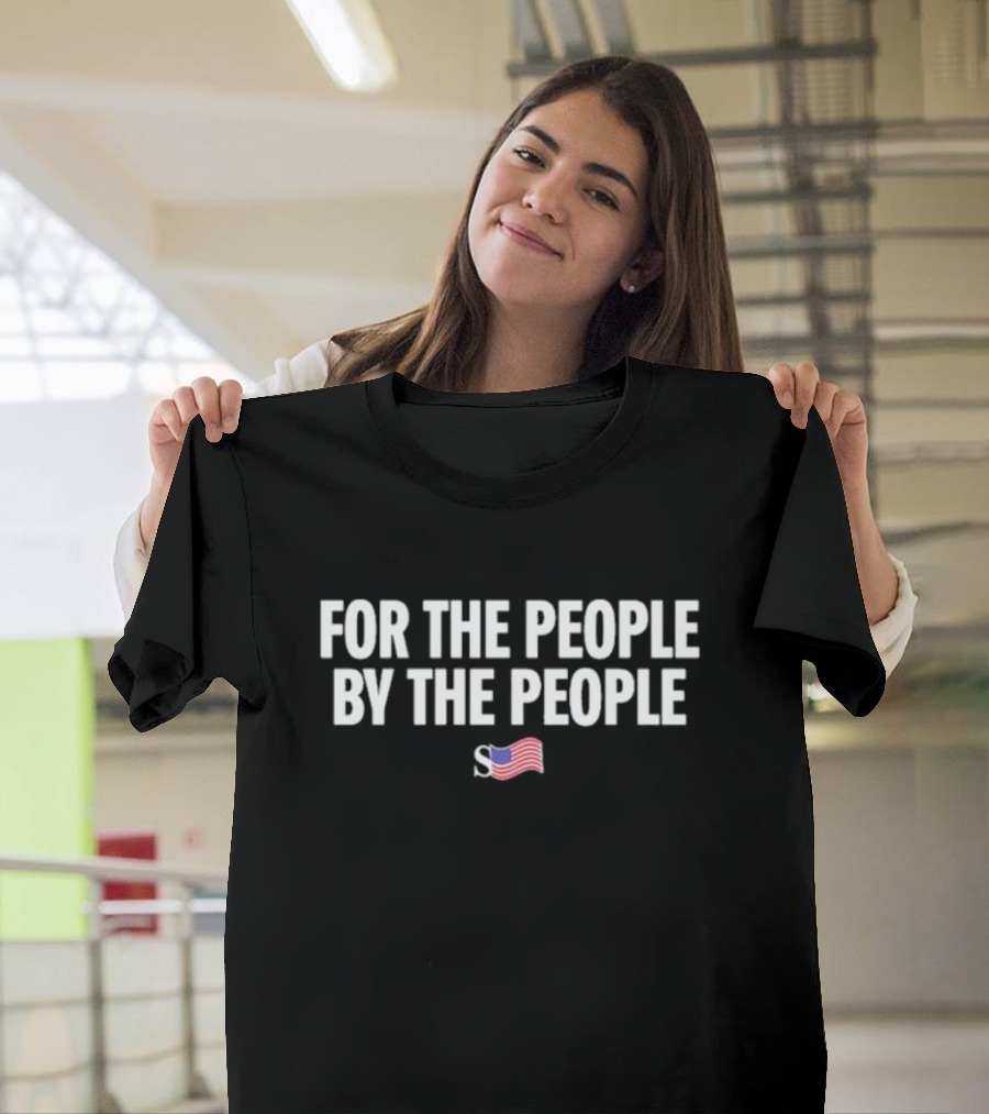 Sean Strickland Full Violence For The People By The People USA Flag T-Shirt