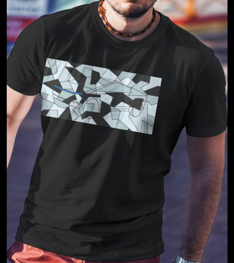 Teslaconomics Cybertruck Camo Geometric T-Shirt