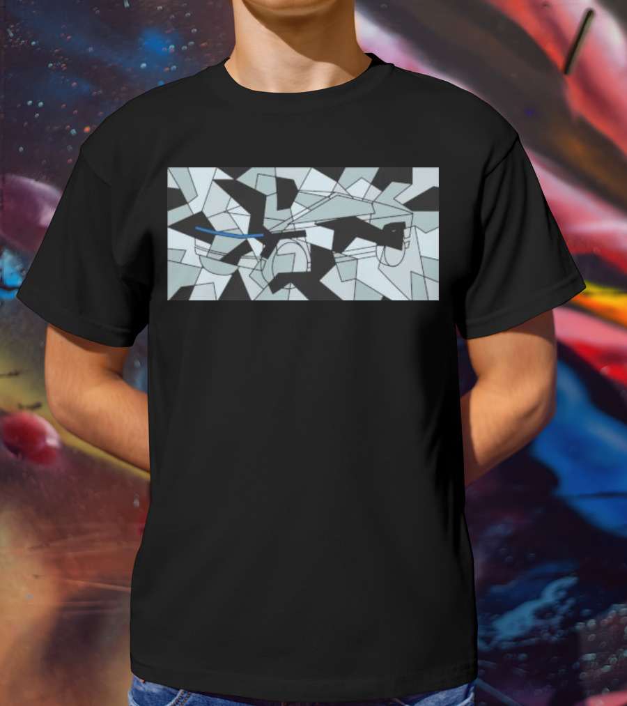 Teslaconomics Cybertruck Camo Geometric T-Shirt