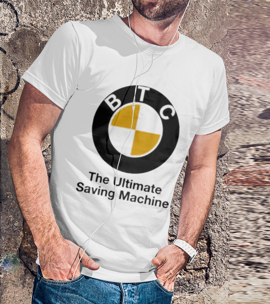 BTC The Ultimate Saving Machine Bitcoin Crash Test Dummy T-Shirt