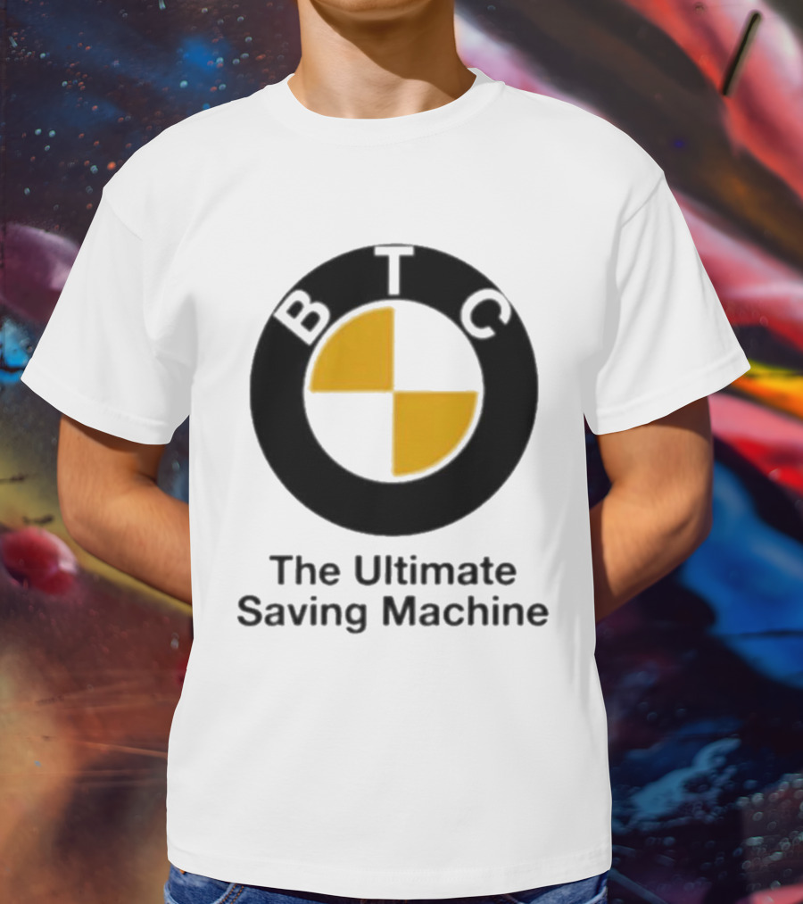 BTC The Ultimate Saving Machine Bitcoin Crash Test Dummy T-Shirt