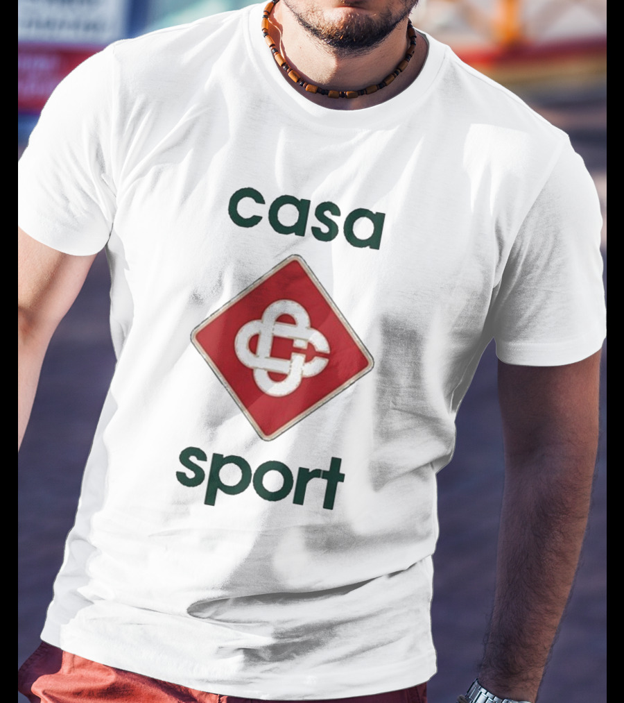 Casablanca Casa Sport Iconic Red Emblem T-Shirt