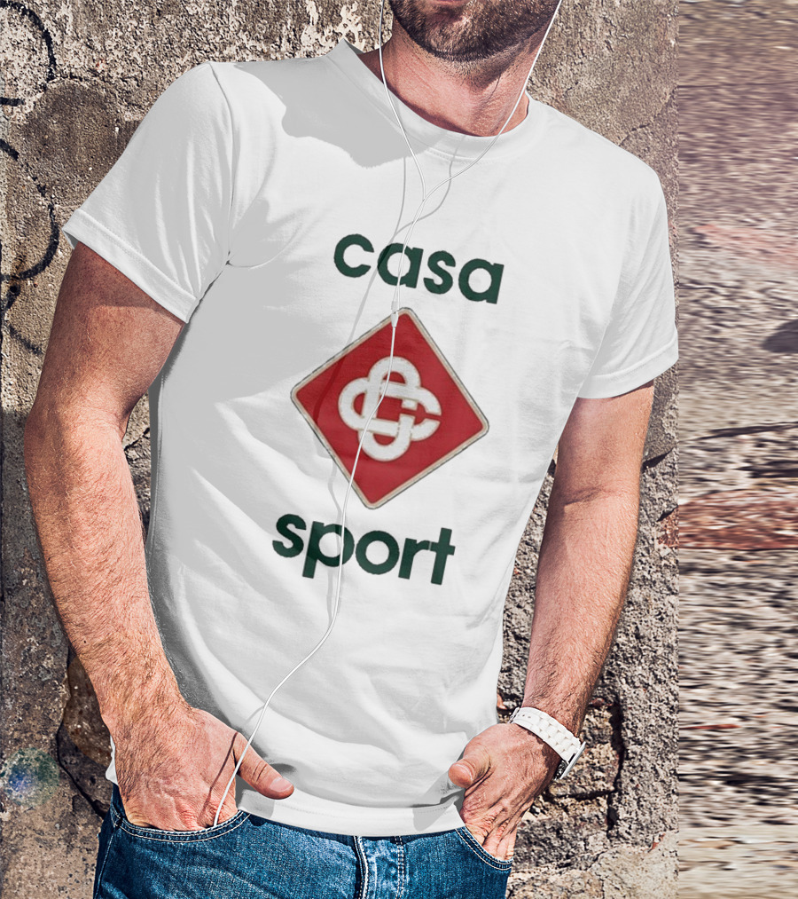 Casablanca Casa Sport Iconic Red Emblem T-Shirt