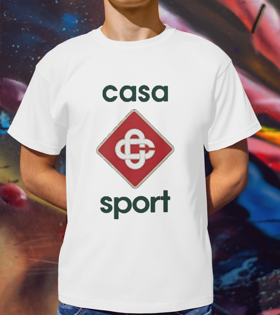 Casablanca Casa Sport Iconic Red Emblem T-Shirt