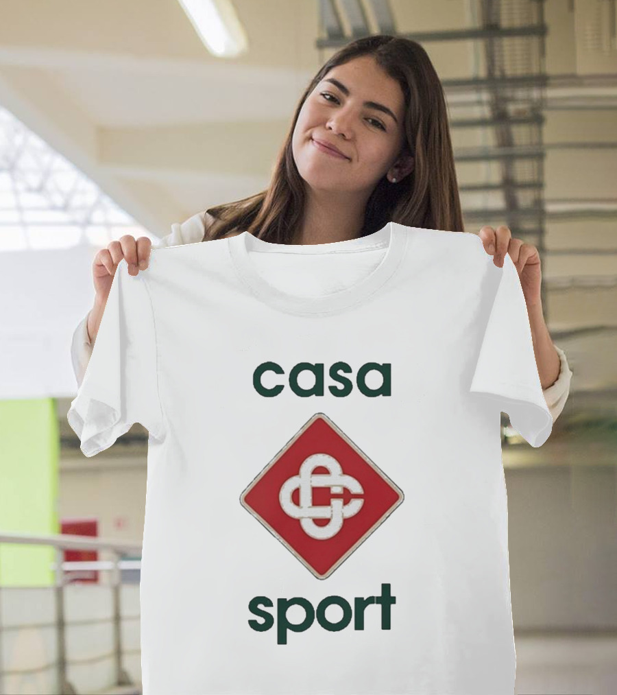 Casablanca Casa Sport Iconic Red Emblem T-Shirt