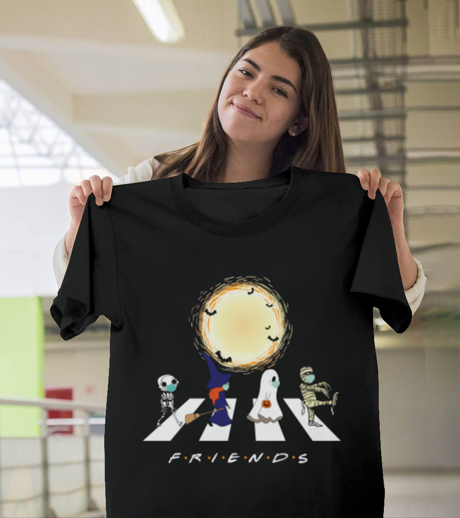 Friends Halloween Abbey Road Costume Parade T-Shirt