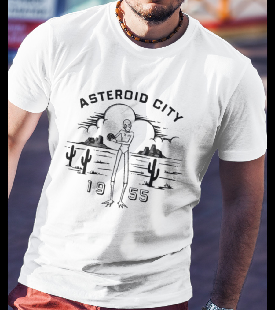 Asteroid City 1955 Alien Desert Scene T-Shirt