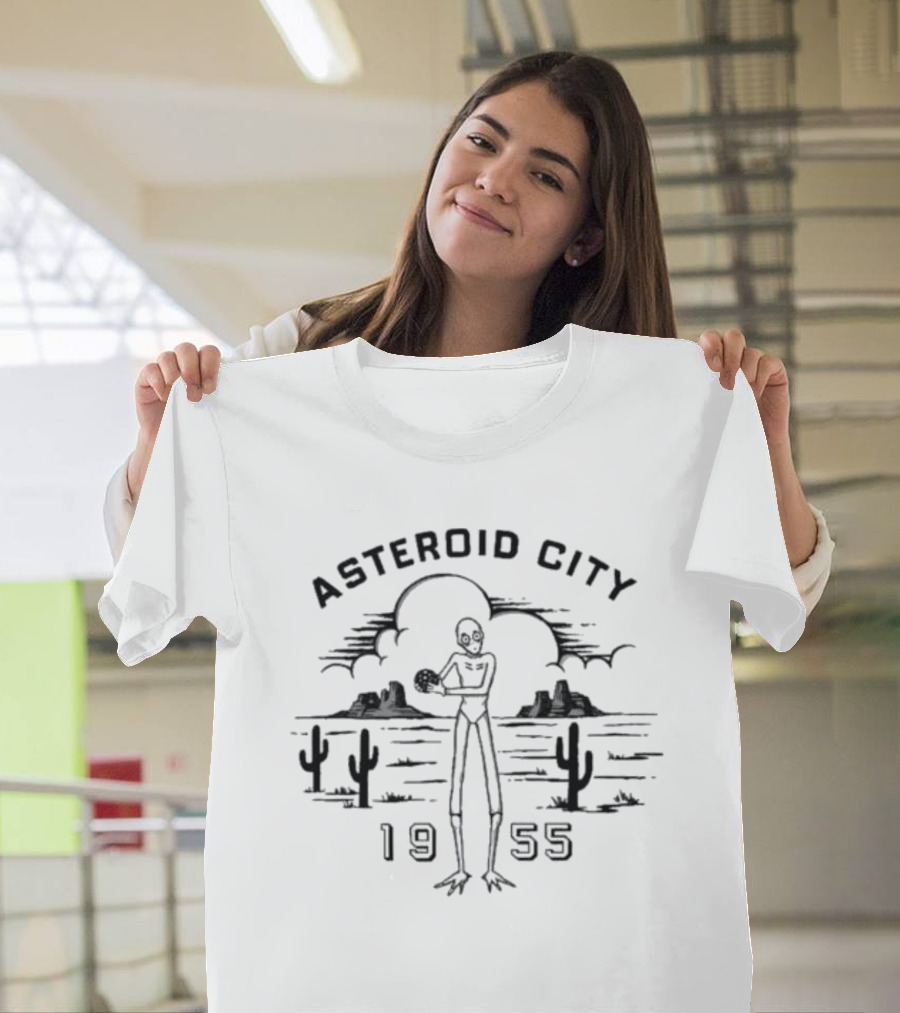 Asteroid City 1955 Alien Desert Scene T-Shirt