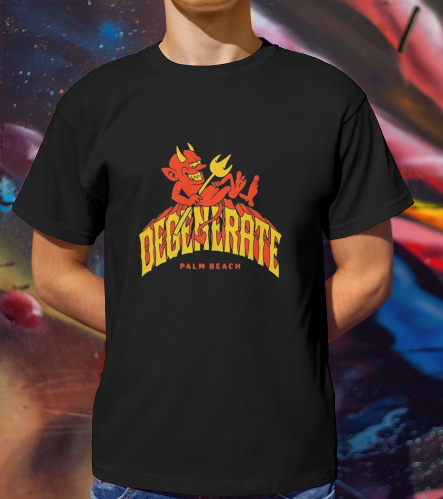 Degenerate Devil Palm Beach T-Shirt