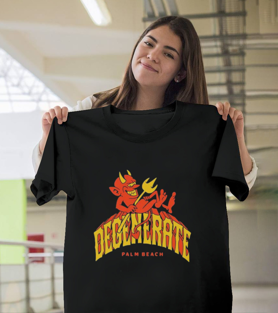 Degenerate Devil Palm Beach T-Shirt
