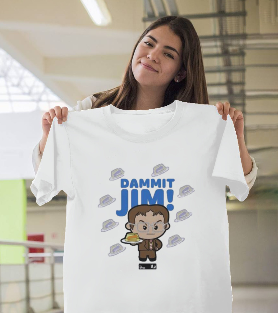 Dammit Jim Dwight With Stapler In Jello The Office T-Shirt