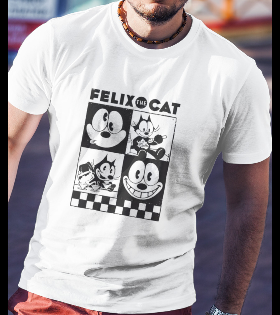 FELIX THE CAT CHECKERBOARD EXPRESSIONS T-Shirt