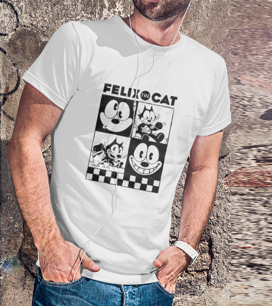 FELIX THE CAT CHECKERBOARD EXPRESSIONS T-Shirt