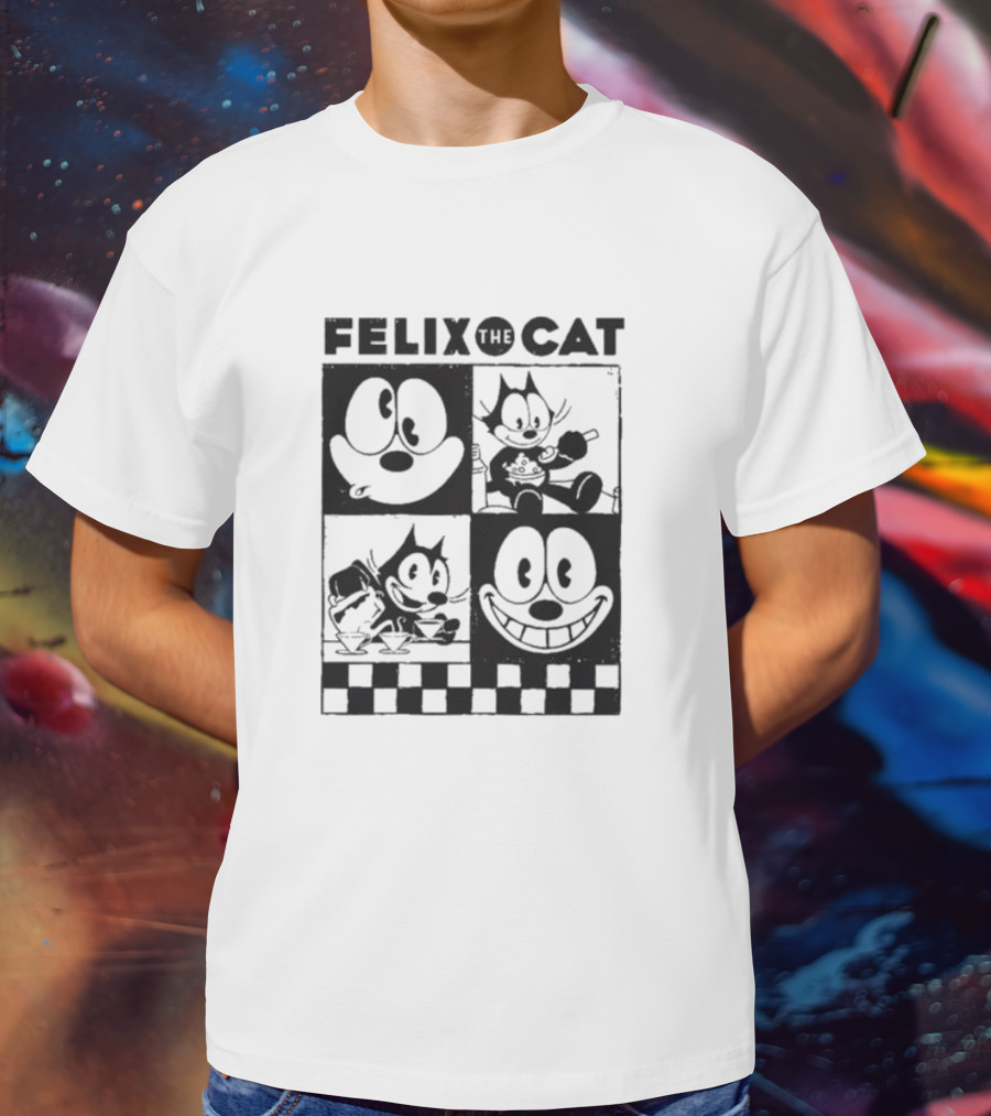 FELIX THE CAT CHECKERBOARD EXPRESSIONS T-Shirt