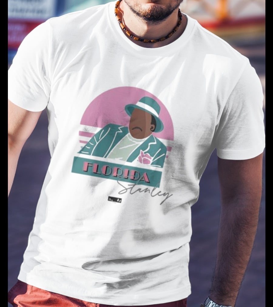 Florida Stanley Retro Vibe Pastel Suit And Hat T-Shirt