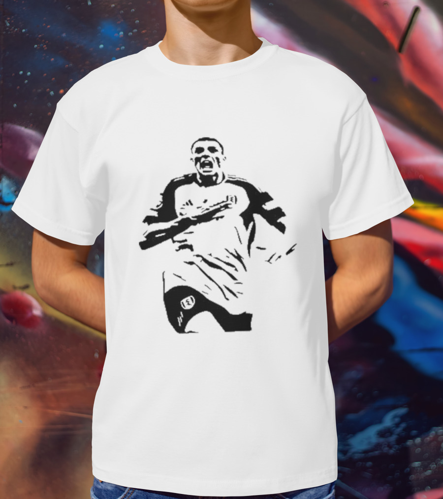 Palhinha Celebratory Silhouette Soccer Player Image T-Shirt