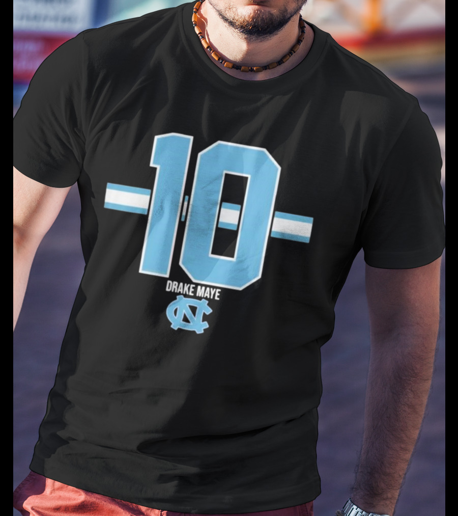 UNC Football Number 10 Drake Maye T-Shirt