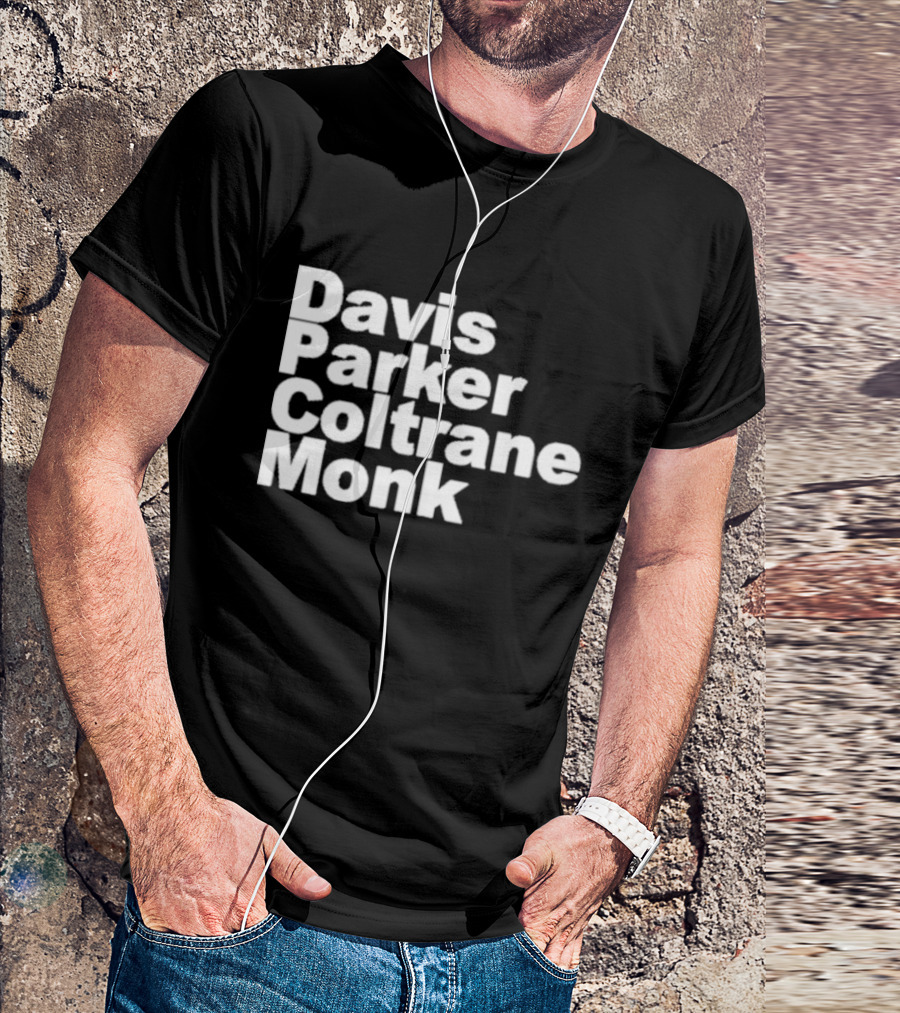 Davis Parker Coltrane Monk Jazz Legends T-Shirt