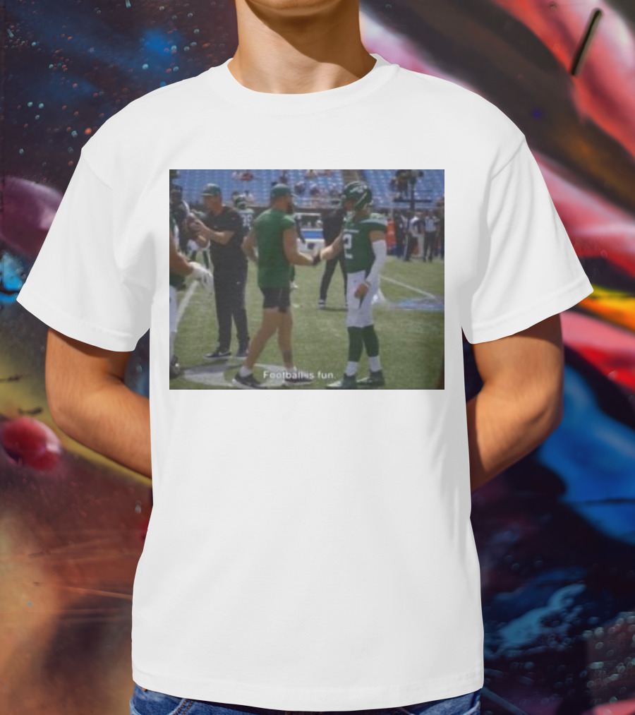 Zach Wilson Football Is Fun Football Is Fun T-Shirt