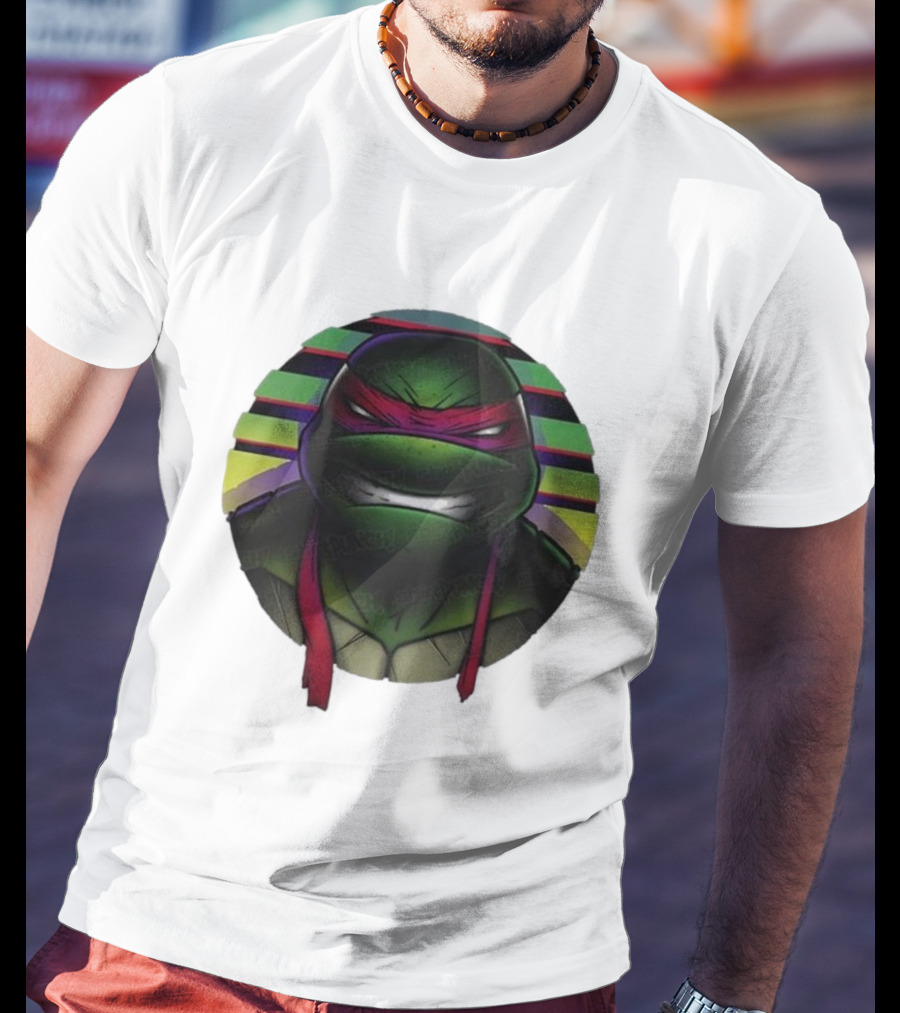 Raph Mutant Red Ninja Retro Stripes T-Shirt