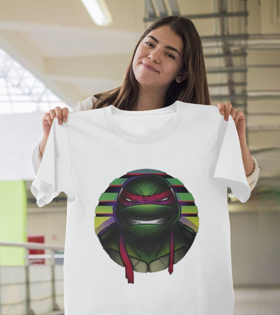 Raph Mutant Red Ninja Retro Stripes T-Shirt