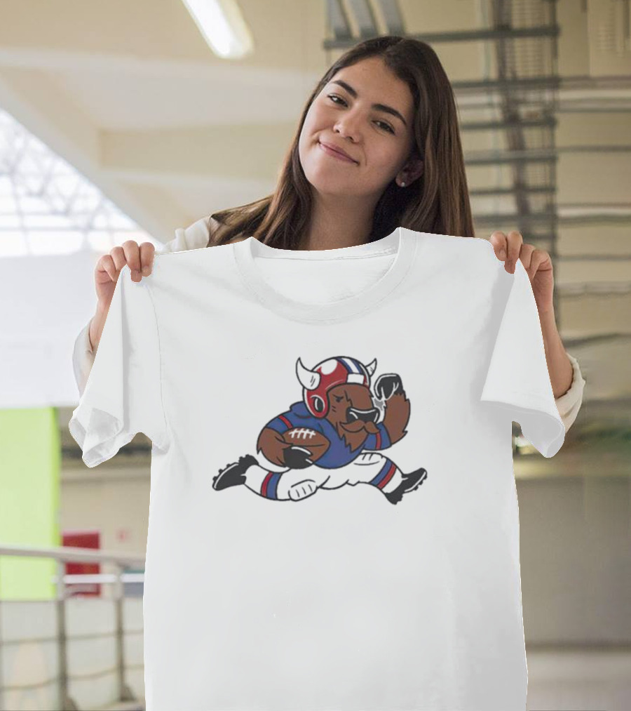 Buffalo Bills Football Buffalos Running With Determination T-Shirt