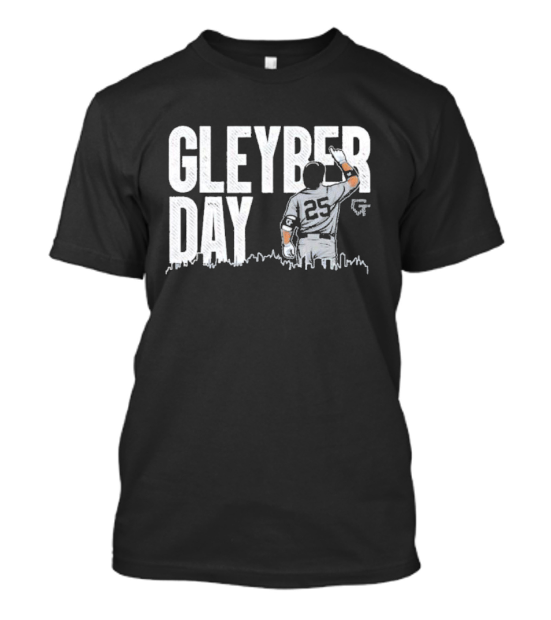 Gleyber Day Baseball Player 25 Salute With City Skyline T-Shirt