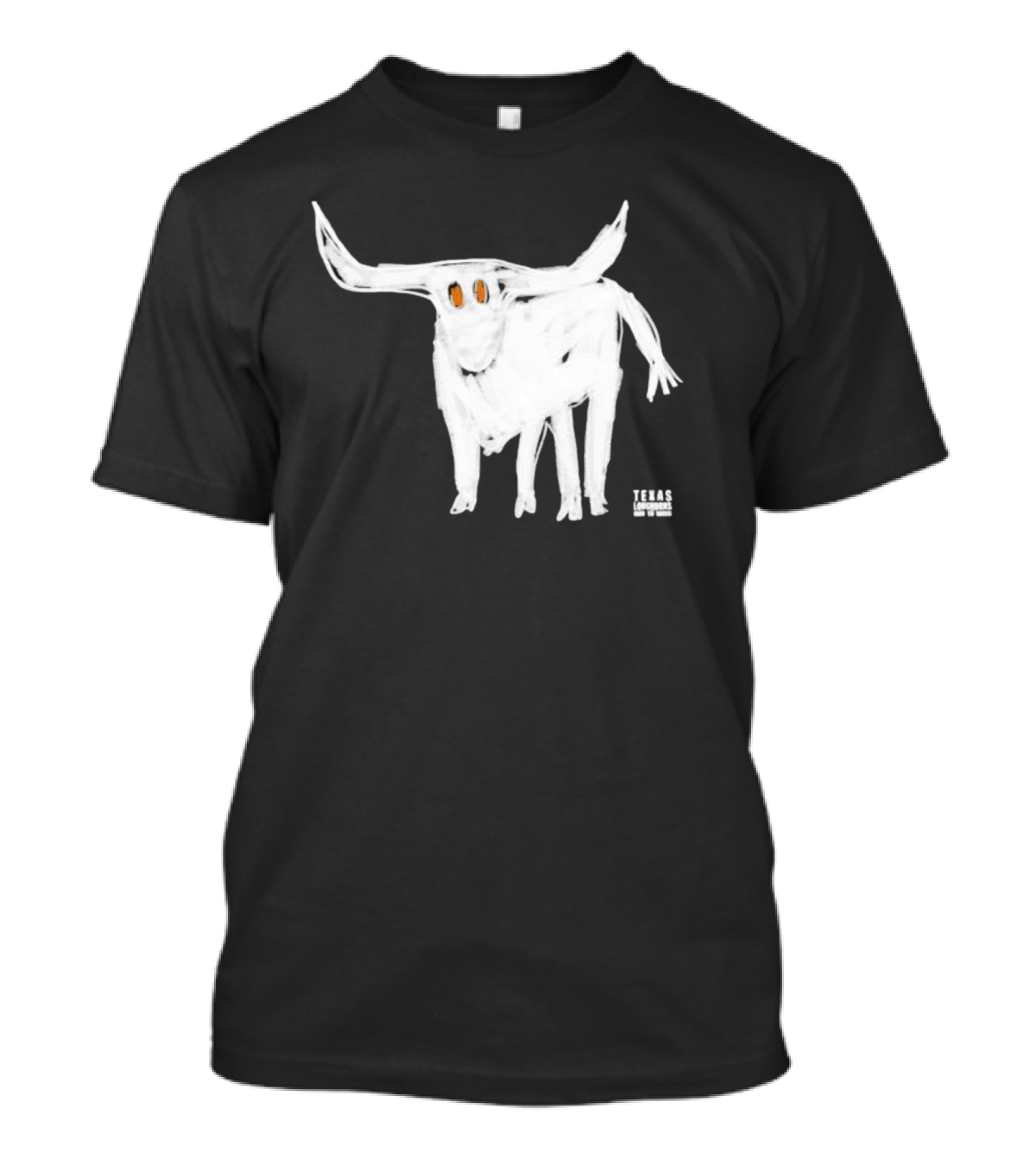 Texas Longhorns For All The Horns Bold White Longhorn T-Shirt