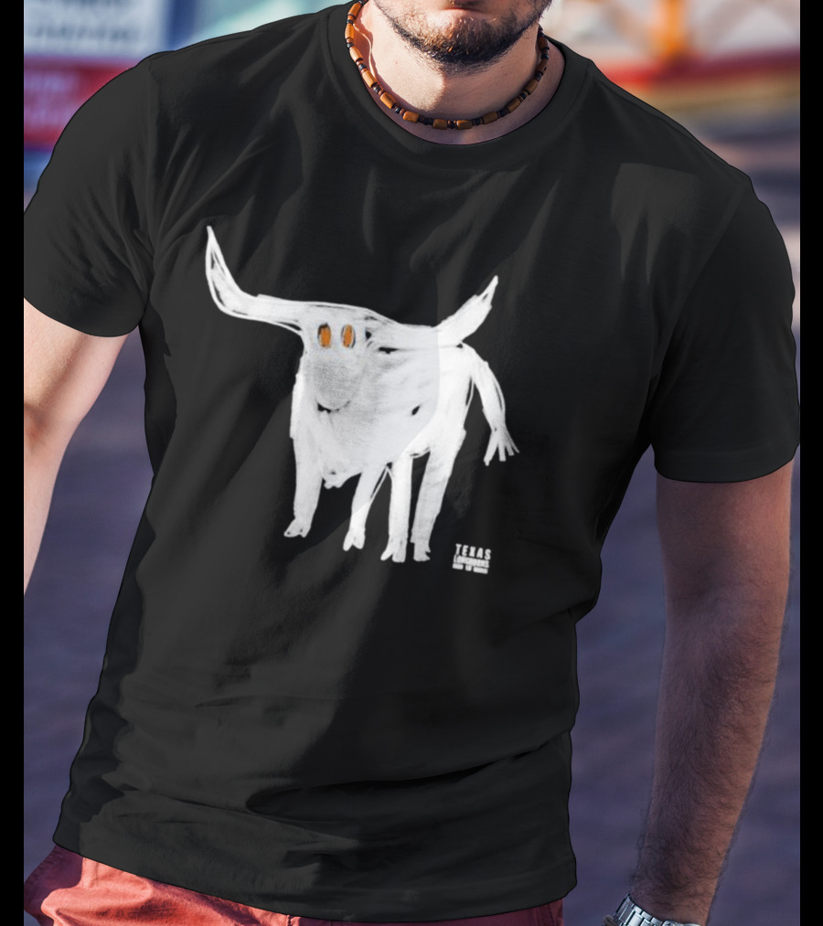 Texas Longhorns For All The Horns Bold White Longhorn T-Shirt