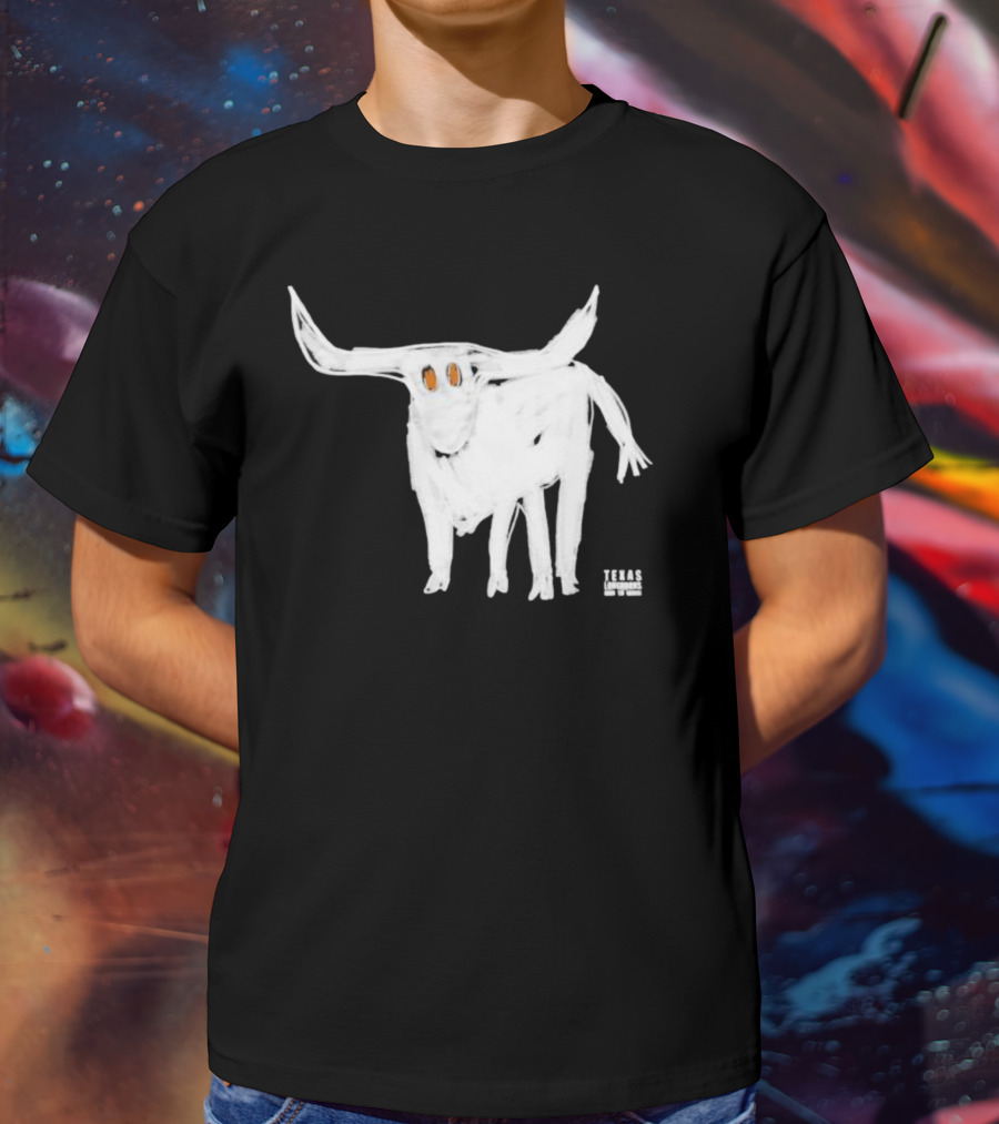 Texas Longhorns For All The Horns Bold White Longhorn T-Shirt
