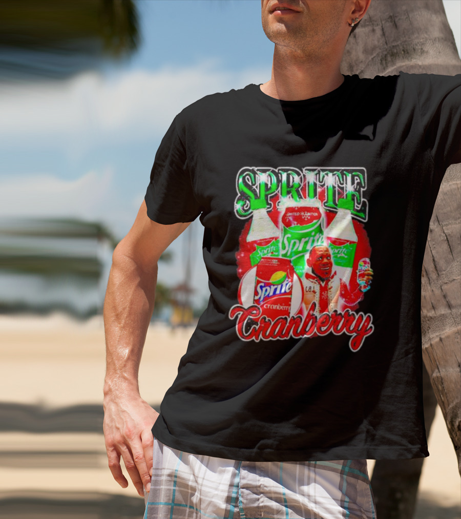 Sprite Cranberry Lebron James Cartoon T-Shirt