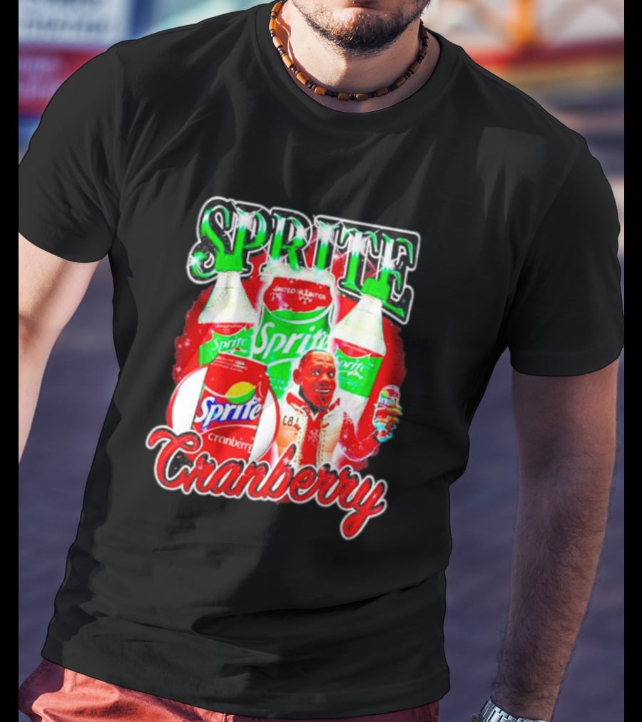 Sprite Cranberry Lebron James Cartoon T-Shirt