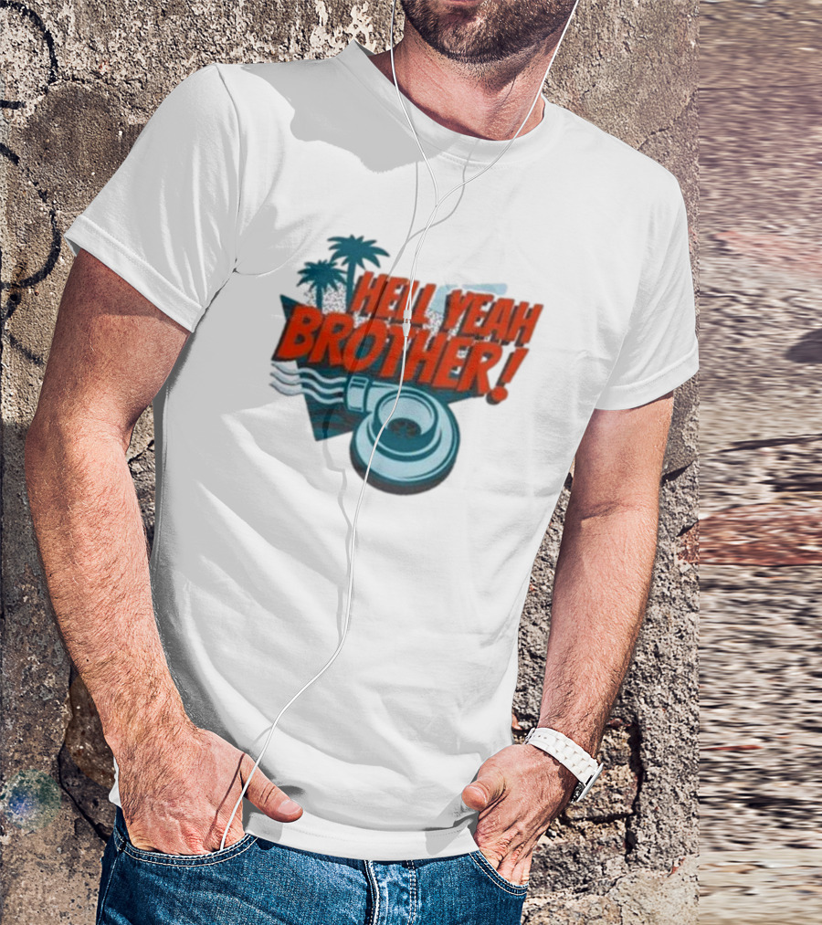 Hell Yeah Brother Palm Tree Turbo Charged Adventure T-Shirt